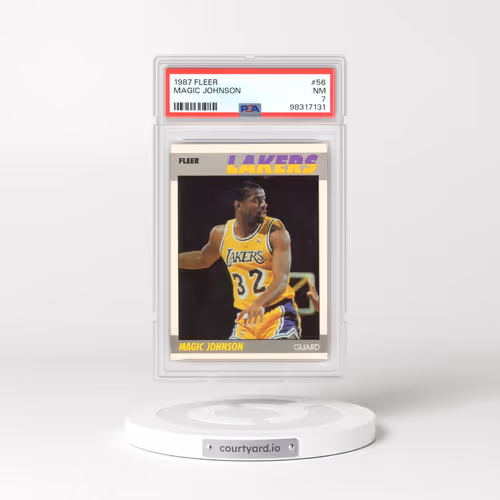 1987 Fleer #56 Magic Johnson (PSA 7 NM)
