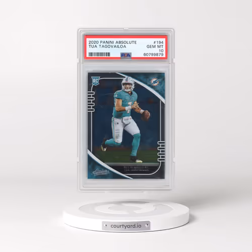 2020 Panini Absolute #194 Tua Tagovailoa (PSA 10 GEM MINT)