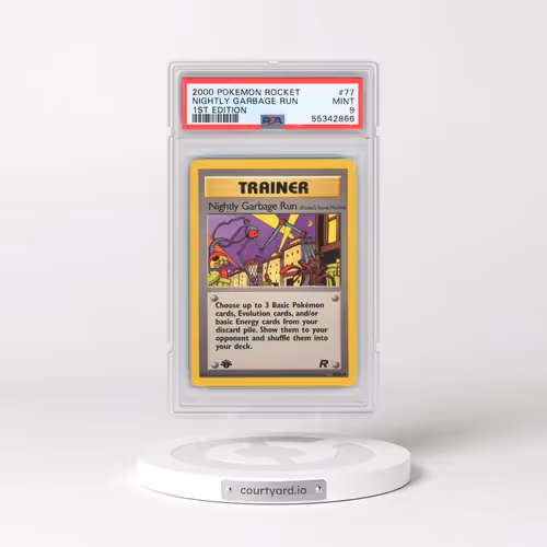 2000 Pokémon Rocket #77 Nightly Garbage Run - 1st Edition (PSA 9 MINT)