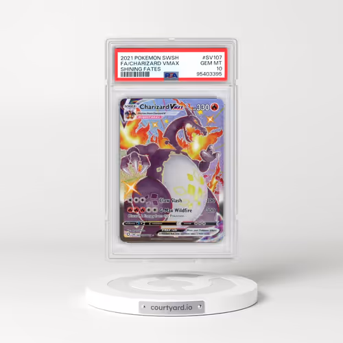 2021 Pokémon Sword & Shield Shining Fates #SV107 Charizard Vmax - Full Art (PSA 10 GEM MINT)