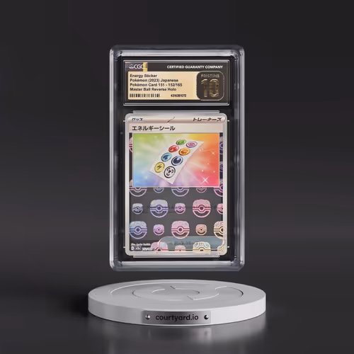 2023 Pokémon Card 151 #152/165 Energy Sticker - Master Ball Holo (CGC 10 PRISTINE)