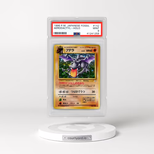1997 Pokémon Fossil #142 Aerodactyl - Holo (PSA 9 MINT)