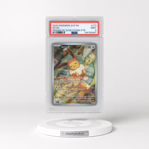 2025 Pokémon Svp EN-SV Black Star Promo #173 Eevee - Prismatic Evolutions Elite Trainer Box (PSA 9 M