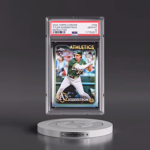 2024 Topps Chrome #298 Tyler Soderstrom - Refractor (PSA 10 GEM MINT)