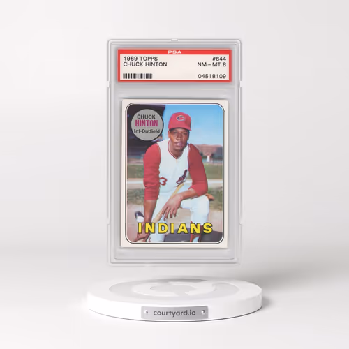 1969 Topps #644 Chuck Hinton (PSA 8 NM-MT)