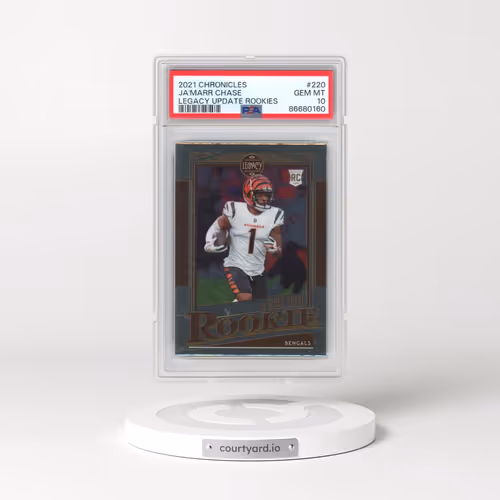 2021 Panini Chronicles Legacy Update Rookies #220 JA'Marr Chase (PSA 10 GEM MINT)