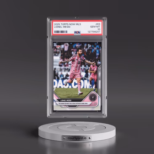2025 Topps Now MLS #63 Lionel Messi (PSA 10 GEM MINT)