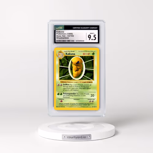 1999 Base Set #33/102 Kakuna - Shadowless Shadowless (CGC 9.5 MINT+)