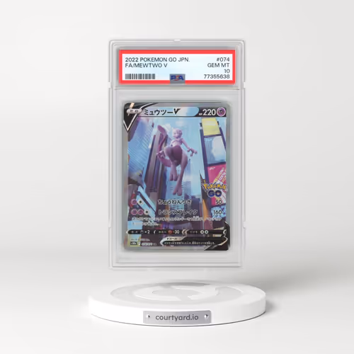 2022 Pokémon Go #074 Mewtwo V - Holo Full Art (PSA 10 GEM MINT)