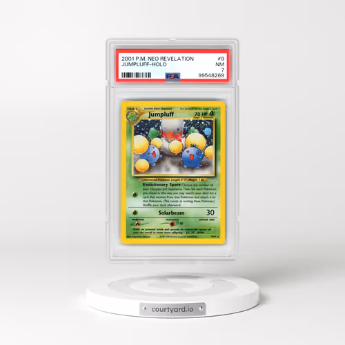 2001 Pokémon Neo Revelation #9 Jumpluff - Holo (PSA 7 NM)