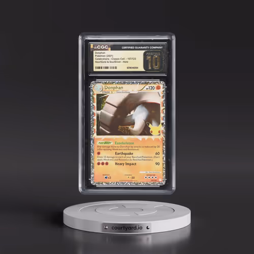 2021 Celebrations - Classic Collection #107/123 Donphan - HeartGold & SoulSilver Holo (CGC 10 PRISTI