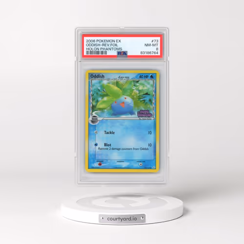 2006 Pokémon EX Holon Phantoms #73 Oddish - Reverse Foil (PSA 8 NM-MT)
