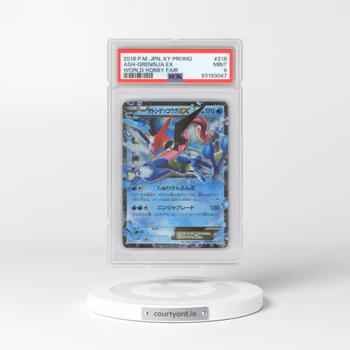 2016 Pokémon XY Promo #218 Ash-Greninja EX - Holo World Hobby Fair (PSA 9 MINT)