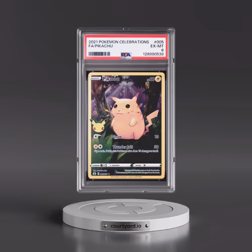 2021 Pokémon Celebrations #005 Pikachu - Full Art (PSA 6 EX-MT)