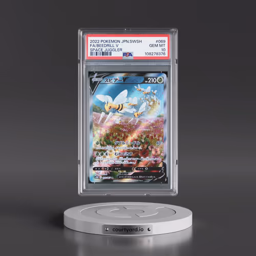 2022 Pokémon Sword & Shield Space Juggler #069 Beedrill V - Holo Full Art (PSA 10 GEM MINT)