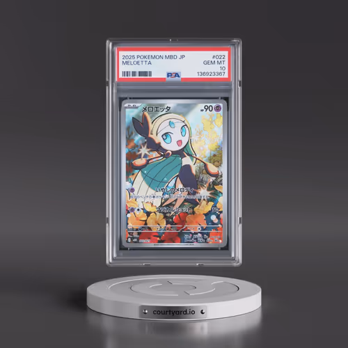 2025 Pokémon Mbd-Mega Starter Set Mega Diancie EX #022 Meloetta (PSA 10 GEM MINT)