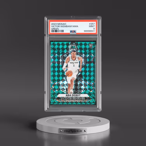 2023 Panini Mosaic #257 Victor Wembanyama - Green (PSA 9 MINT)
