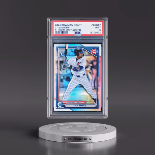 2024 Bowman Draft #BDC67 Cam Smith - Chrome-Refractor (PSA 9 MINT)