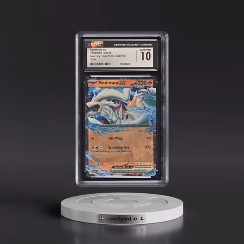 2025 Pokémon Jtg EN-Journey Together #030 Reshiram EX - Holo (CGC 10 GEM MINT)
