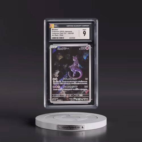 2023 Pokémon Card 151 #183/165 Mewtwo - Art Rare Holo (CGC 9 MINT)