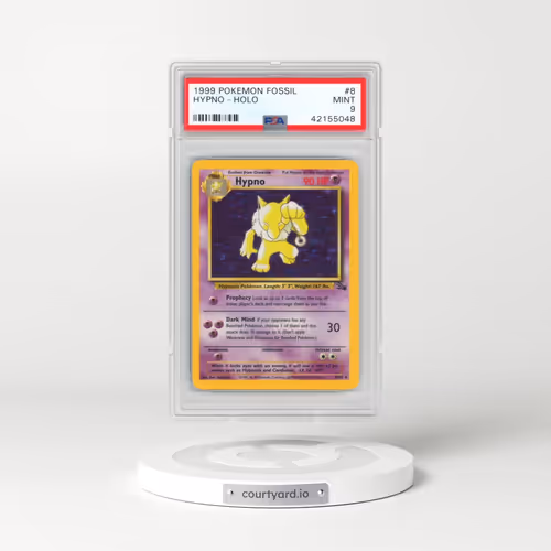 1999 Pokémon Fossil #8 Hypno - Holo (PSA 9 MINT)