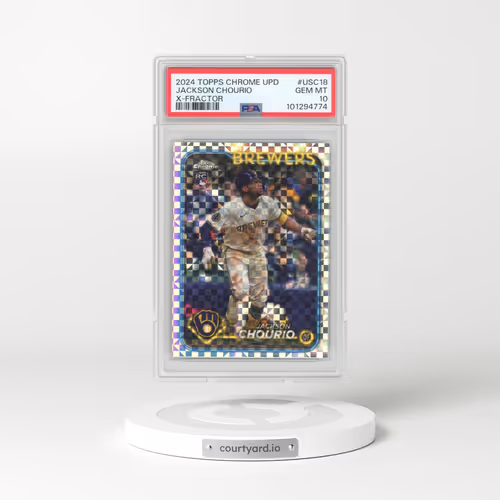 2024 Topps Chrome Update #USC18 Jackson Chourio - X-Fractor (PSA 10 GEM MINT)
