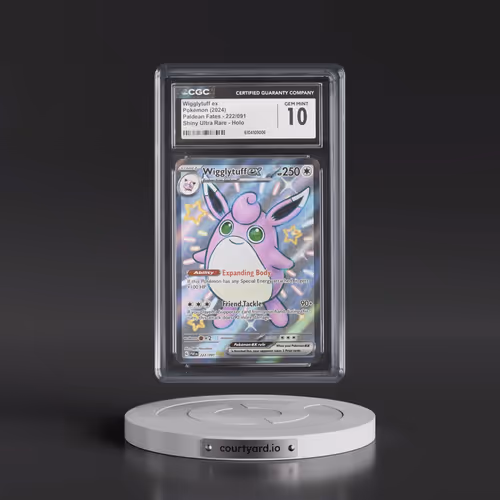 2024 Paldean Fates - PAF EN #222/091 Wigglytuff ex - Shiny Ultra Rare Holo (CGC 10 GEM MINT)