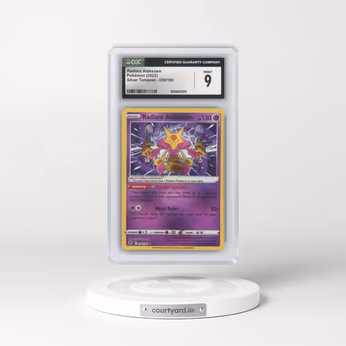 2022 Silver Tempest #059/195 Radiant Alakazam - Holo (CGC 9 MINT)