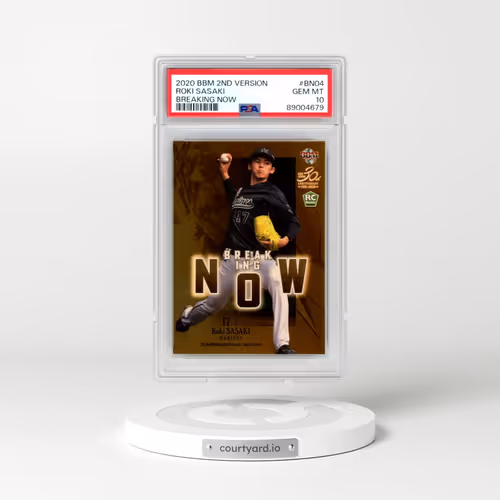 2020 BBM 2nd Version Breaking Now #BN04 Roki Sasaki (PSA 10 GEM MINT)