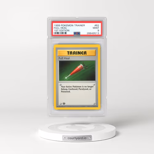 1999 Pokémon Game #82 Full Heal - 1st Edition (PSA 9 MINT)
