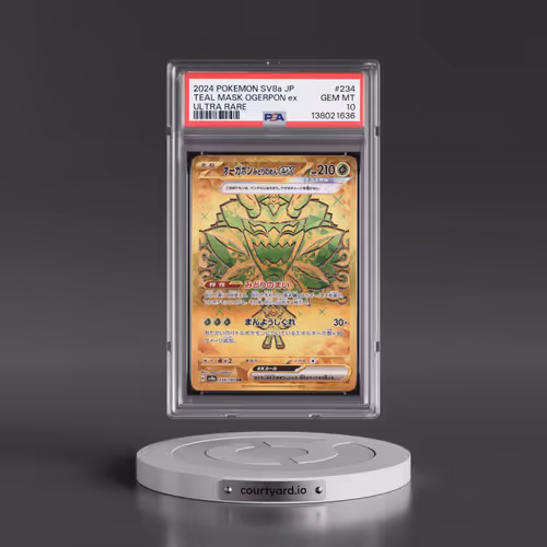 2024 Pokémon Sv8a-Terastal Fest EX #234 Teal Mask Ogerpon EX - Holo Ultra Rare (PSA 10 GEM MINT)