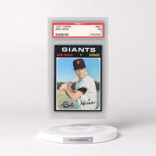 1971 Topps #691 Bob Heise (PSA 7 NM)