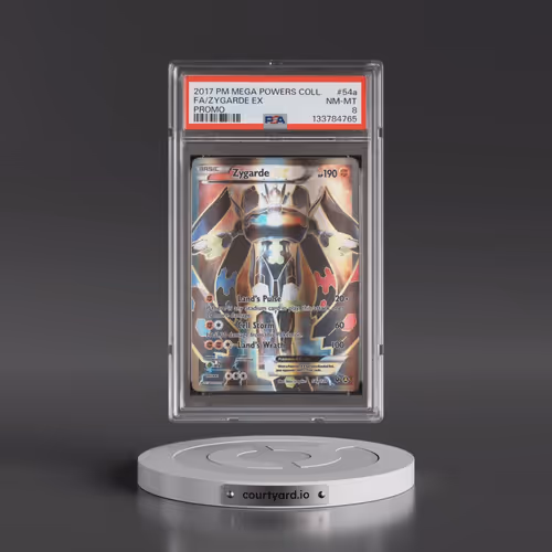 2017 Pokémon Mega Powers Collection Promo #54a Zygarde EX - Holo Full Art (PSA 8 NM-MT)
