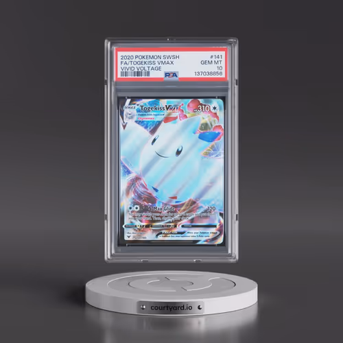 2020 Pokémon Sword & Shield Vivid Voltage #141 Togekiss Vmax - Full Art (PSA 10 GEM MINT)