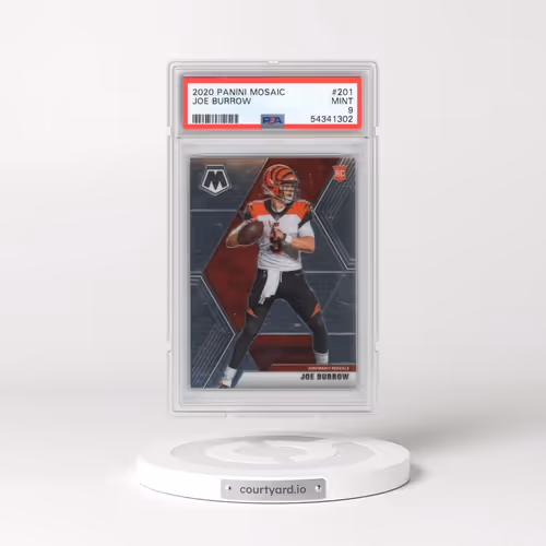 2020 Panini Mosaic #201 Joe Burrow (PSA 9 MINT)