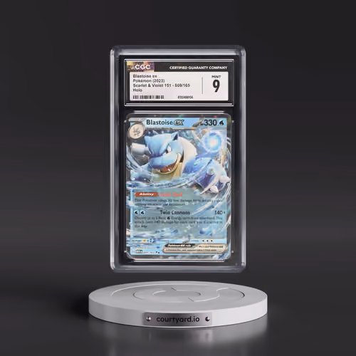 2023 Scarlet & Violet 151 - MEW EN #009/165 Blastoise ex - Holo (CGC 9 MINT)
