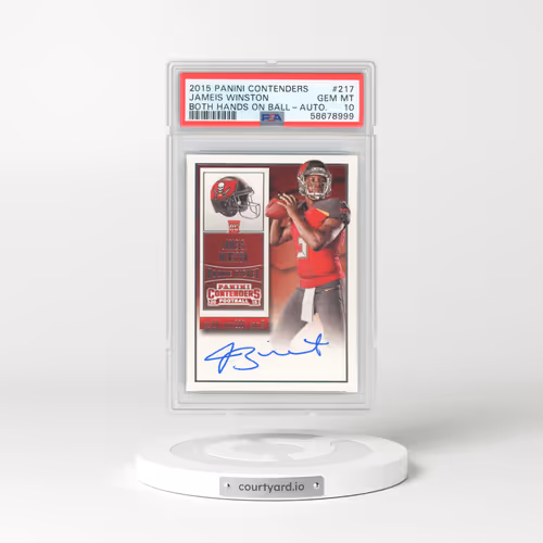 2015 Panini Contenders #217 Jameis Winston - Autograph (PSA 10 GEM MINT)