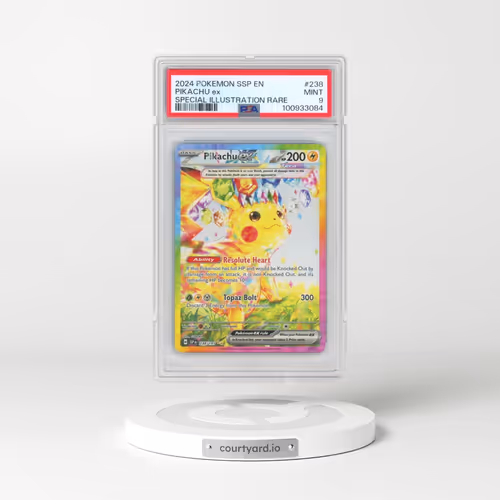2024 Pokémon Ssp EN-Surging Sparks #238 Pikachu EX - Holo Special Illustration Rare (PSA 9 MINT)