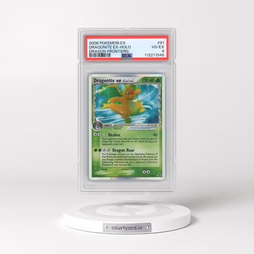 2006 Pokémon EX Dragon Frontiers #91 Dragonite EX - Holo Holo (PSA 4 VG-EX)