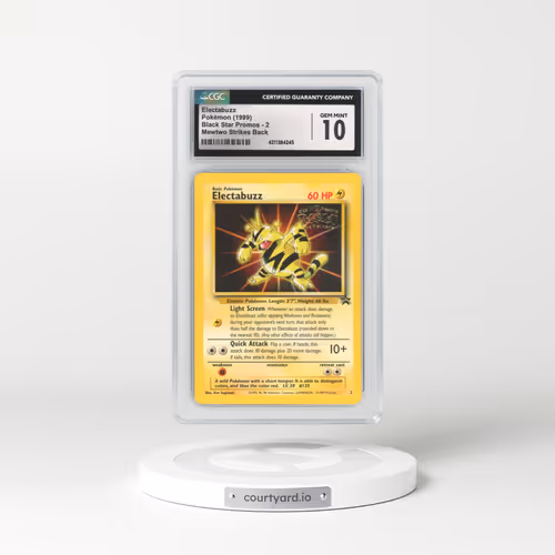 1999 Black Star Promos #2 Electabuzz - Mewtwo Strikes Back (CGC 10 GEM MINT)