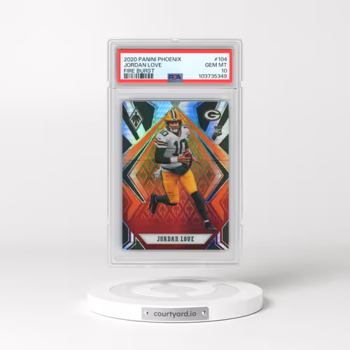 2020 Panini Phoenix #104 Jordan Love - Fire Burst (PSA 10 GEM MINT)
