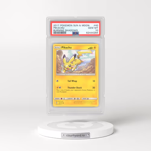 2017 Pokémon Sun & Moon Burning Shadows #40 Pikachu (PSA 10 GEM MINT)