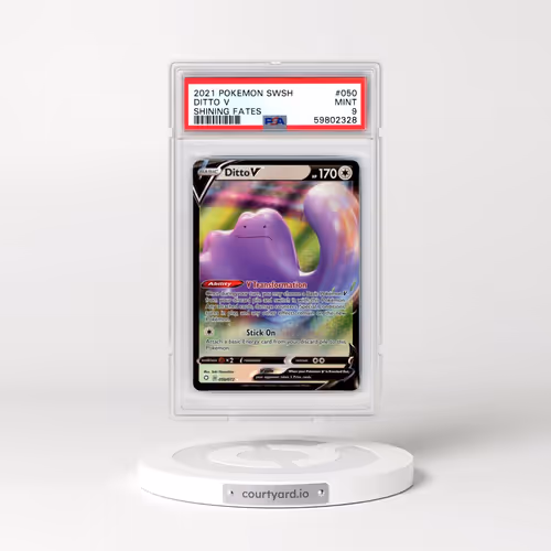 2021 Pokémon Sword & Shield Shining Fates #050 Ditto V - Holo (PSA 9 MINT)
