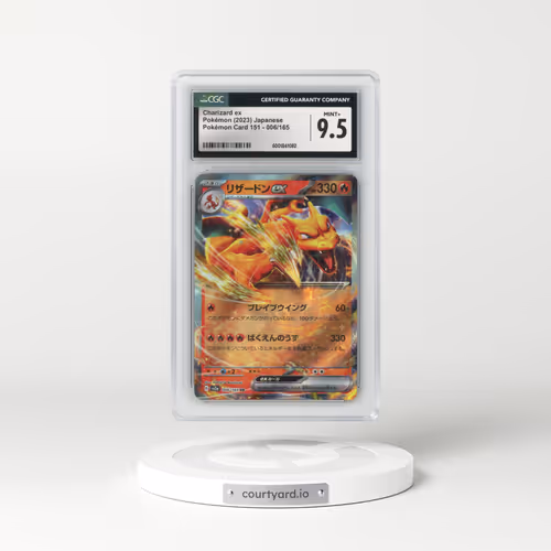2023 Pokémon Card 151 #006/165 Charizard ex (CGC 9.5 MINT+)