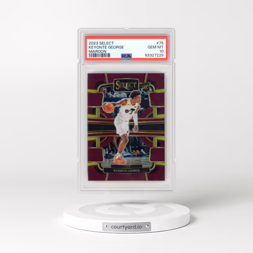 2023 Panini Select #75 Keyonte George - Maroon Prizm (PSA 10 GEM MINT)
