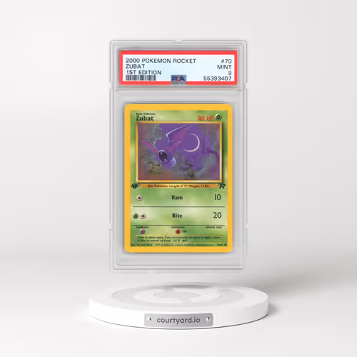 2000 Pokémon Rocket #70 Zubat - 1st Edition (PSA 9 MINT)
