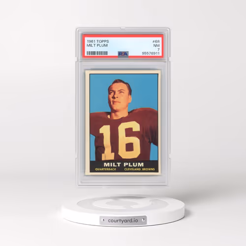 1961 Topps #68 Milt Plum (PSA 7 NM)