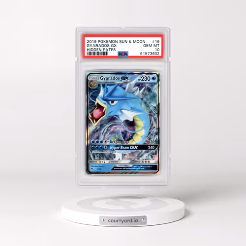 2019 Pokémon Sun & Moon Hidden Fates #16 Gyarados GX - Holo (PSA 10 GEM MINT)
