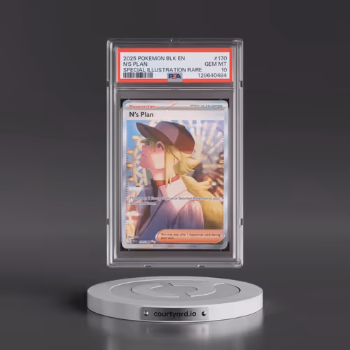 2025 Pokémon Blk EN-Black Bolt #170 N's Plan - Special Illustration Rare (PSA 10 GEM MINT)