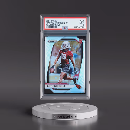 2024 Panini Prizm #375 Marvin Harrison Jr. - Silver Prizm (PSA 9 MINT)